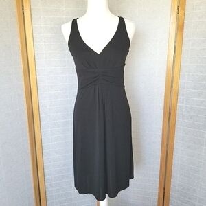 Black Cocktail Dress - LBD Little Black Dress Stretch Knit